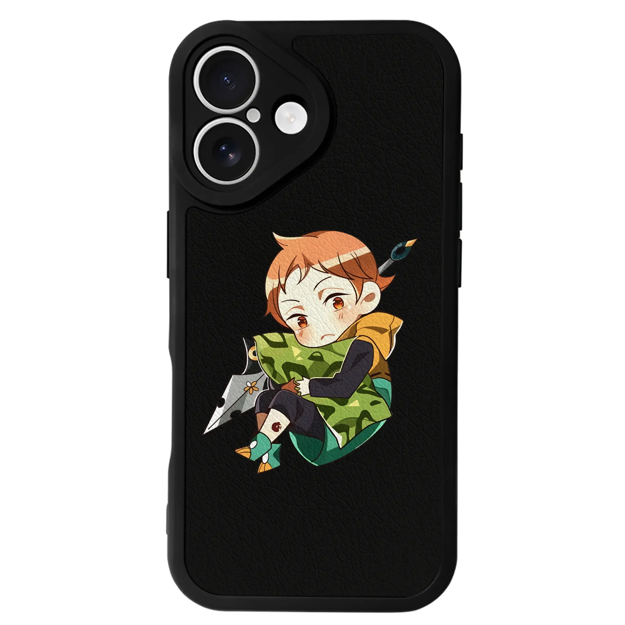 七つの大罪 グッズ キング - IPhone 16シリーズ対応 ・ シリコンスマホケース ・ レザー調 ・ 高精度フィット ・ 耐衝撃 ・ ワイヤレス充電対応 ・ 精密カット